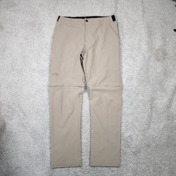 The North Face Convertible Pants Mens 34x31 Beige Cargo Gorpcore Hiking Outdoors - Picture 2 of 9